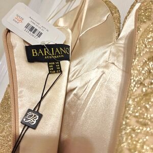 Bariano Gold Embellished Dress